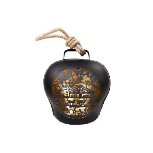 Glocke "Chalet" schwarz groß