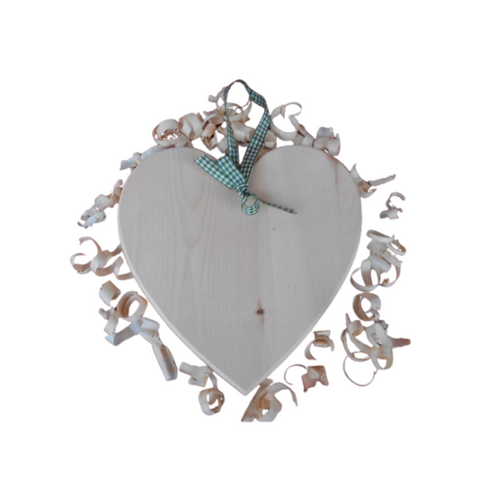 Zirbenherz mit Zierband grün