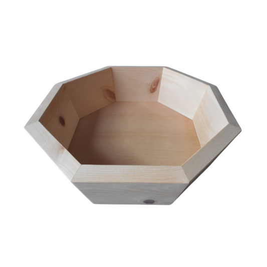 Zirbenschale achteckig