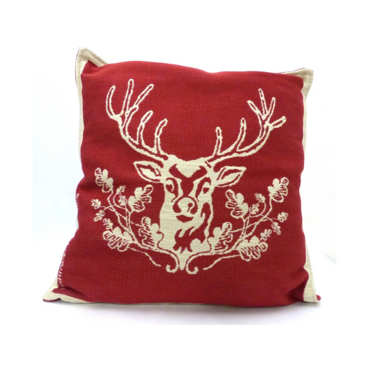 Zirbenkissen rot/beige groß