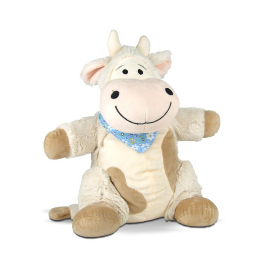 Plüsch Zirbenkuh blau