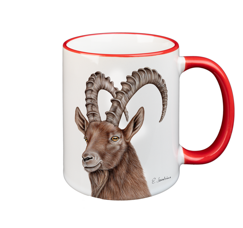 Tasse Blumensteinbock
