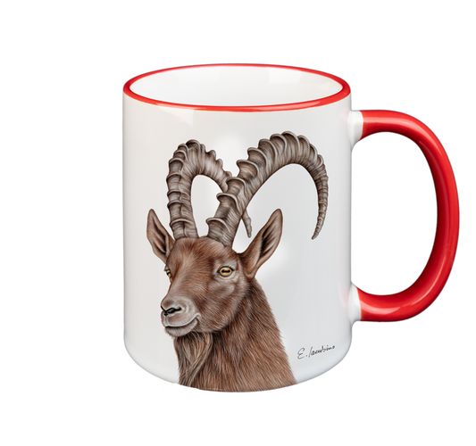 Tasse Blumensteinbock