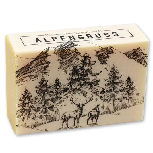 Schafmilchseife „Alpengruß“ mit Zirbe