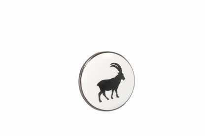 Alpen-Schubladenknopf "Steinbock"