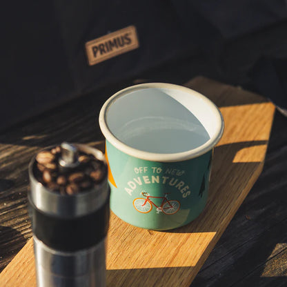 Off to new Adventures Tasse hellblau