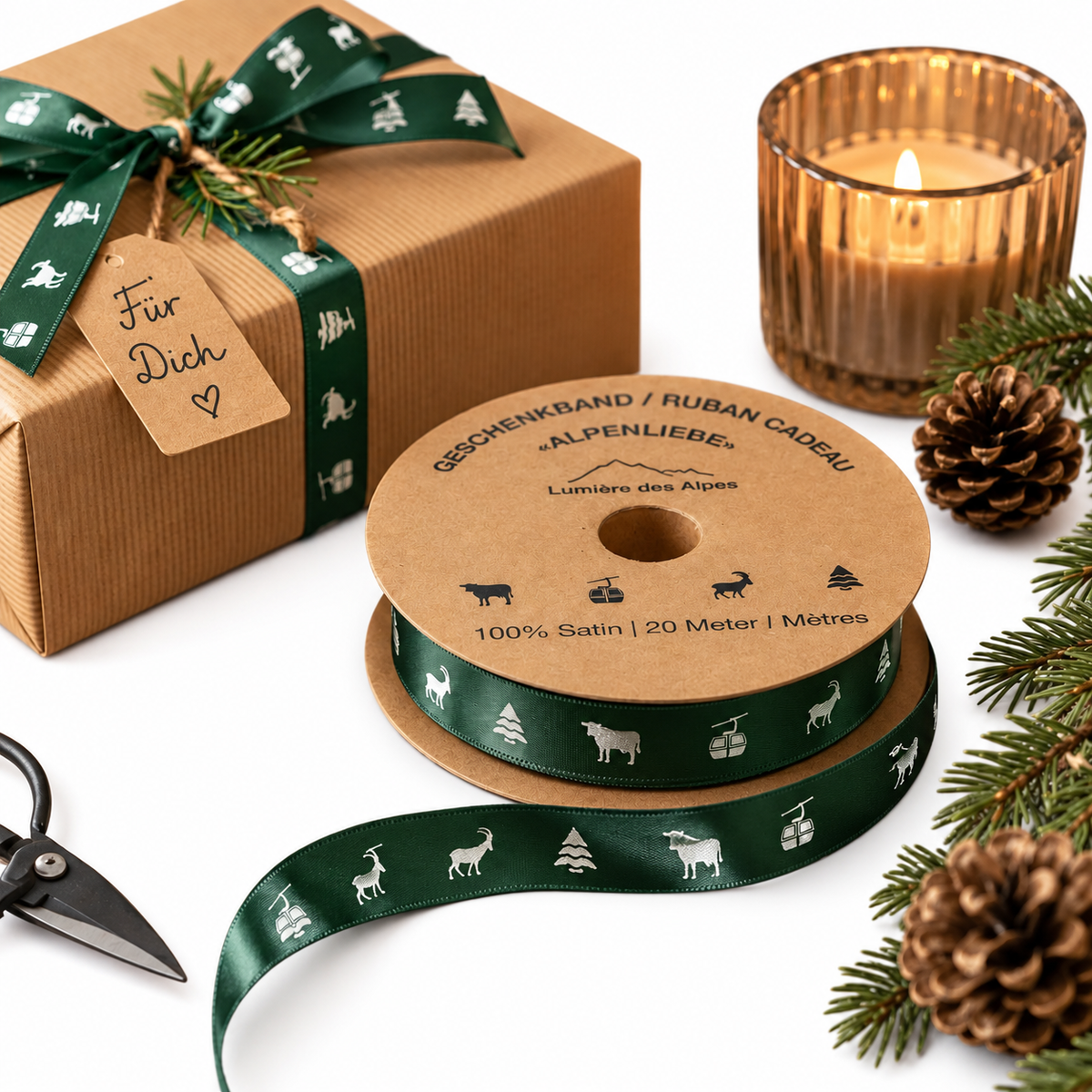 Geschenkband Alpenliebe