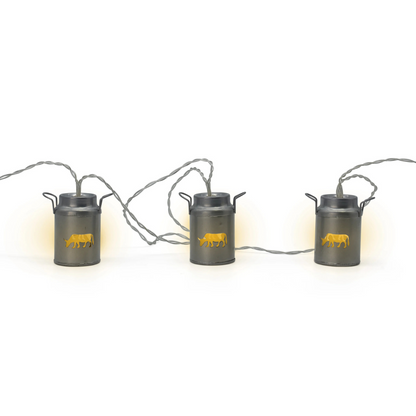 LED Lichterkette Milchkanne