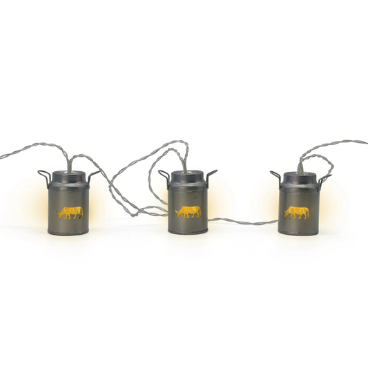 LED Lichterkette Milchkanne