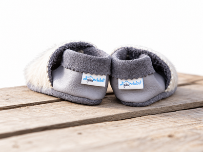 Kuhfell Krabbel und Lauflernschuhe Grösse 18/19
