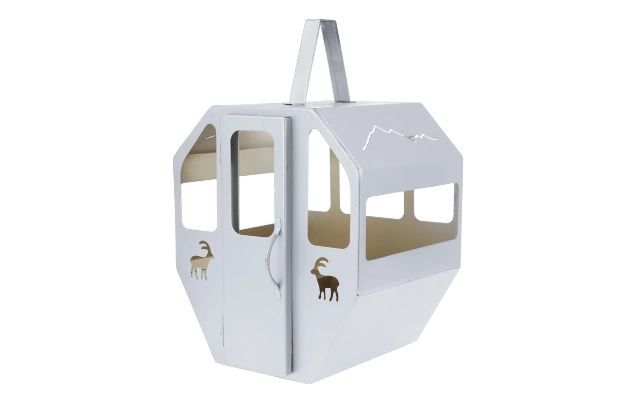 Laterne Gondel silber mini