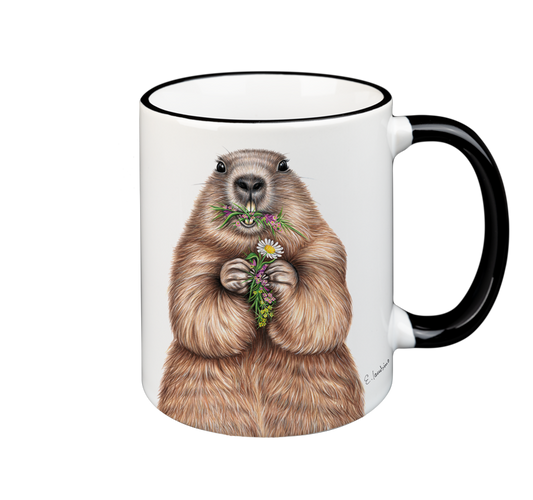 Tasse Blumenmurmeli