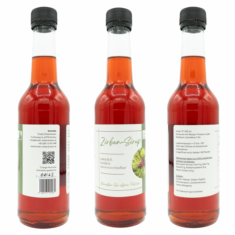 Tiroler Zirben-Sirup, 0,35 Liter