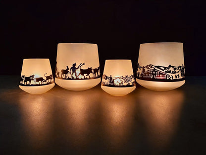 Windlicht "Heimat" mini