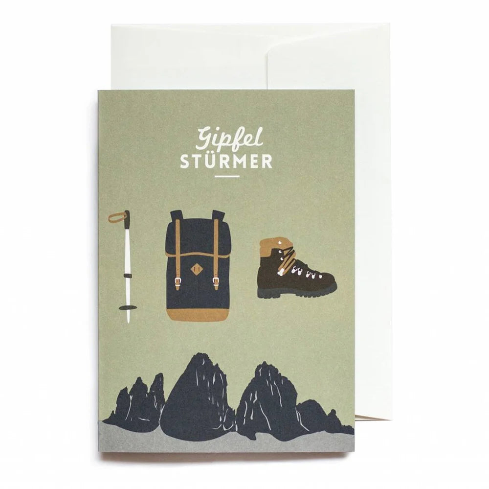 Grußkarte - Gipfelstürmer