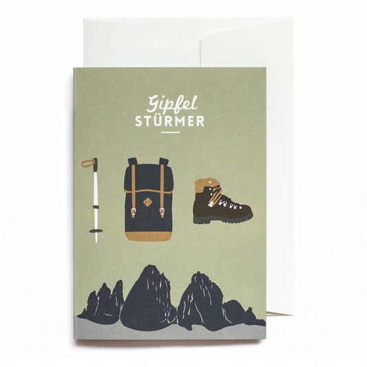 Grußkarte - Gipfelstürmer