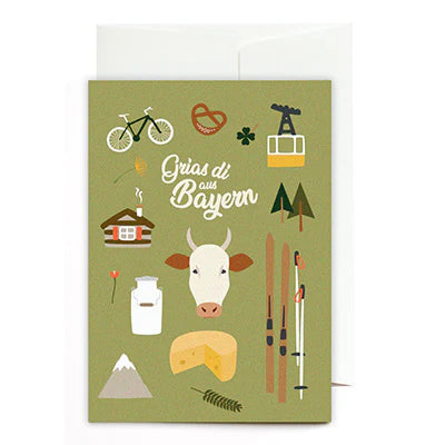 Grußkarte - Grias Di aus Bayern