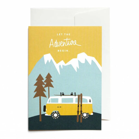 Grußkarte - Let the Adventure Begin